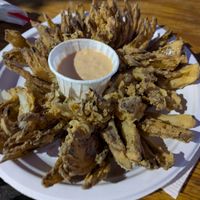 Flowering onion at ERBS Vegan Kitchen in Las Vegas
