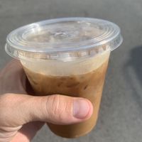 Ask for coconut milk version and get this vegan phin coffee and broad smile    at Bo De Tam in Prague