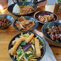 Choice of tapas at Veganese Quan Chay in Leipzig