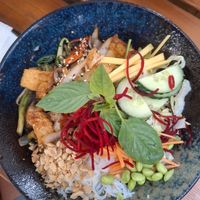 Noodles with vegetables at Veganese Quan Chay in Leipzig