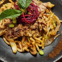 Udon with duck at Veganese Quan Chay in Leipzig