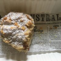 Vegan fruit scone - delicious! at Elements Cafe in Montville