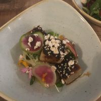 Nice tofu entree at Kondalilla Eco Resort in Flaxton