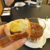 Vegan pasticciotto + caffè ghiacciato con latte di mandorla at Caffè Alvino in Lecce