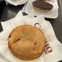 Vegan Rustico (vegan Fruttone and Pasticciotto in the background)  at Caffè Alvino in Lecce