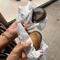 Fruttone (top) and pasticciotto (bottom)  at Caffè Alvino in Lecce