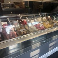 Their selection of vegan gelatos! at La Dolce Vita in Oakville