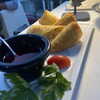 Vegan spring rolls   at Imperial Chinese in Paphos