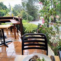 View of outside area at Little May Espresso in Montville