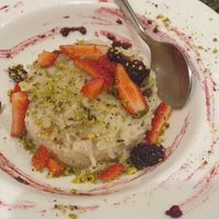 Vegan rice pudding at 8 Sisters Cafe & Grill in Bendigo