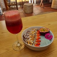 Kurumi Smoothie bowl and "Like a wine" juice.. seriously so yummy at KURUMI in Da Nang