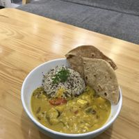 Thai yellow curry with rice and tofu   at KURUMI in Da Nang