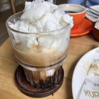 coconut coffee which i didnt like at all  at KURUMI - Healthy Vegan Food & Desserts in Da Nang