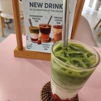Strawberry matcha at KURUMI in Da Nang