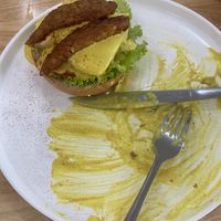 Half eaten eggs Benedict   at KURUMI in Da Nang