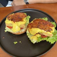 Vegan egg Benedict (the best)   at KURUMI in Da Nang