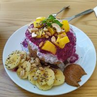 Pretty nice vegan pancakes with lots of toppings. It'd be great if the pancakes can be more crispy. at KURUMI in Da Nang