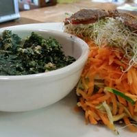 onion bread sandwich at Happy Healthy Human in Indian Harbour Beach