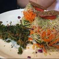 Human Sanswich with kale chips at Happy Healthy Human in Indian Harbour Beach