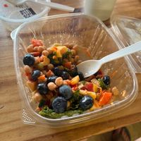 I added blue berries. Yum  at Happy Healthy Human in Indian Harbour Beach