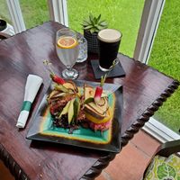 Great Food  at Jonny NoBones at the Old Riverhouse Vegan Village in Fort Lauderdale