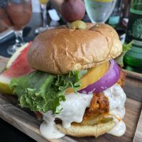 Jonny Loves Nashville and I do too!!! at Jonny NoBones at the Old Riverhouse Vegan Village in Fort Lauderdale