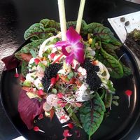 Probably THE SEXIEST dish--ceviche.  You will dive right into it and eat the whole thing.  Sure, you could share, but why? at Jonny NoBones at the Old Riverhouse Vegan Village in Fort Lauderdale