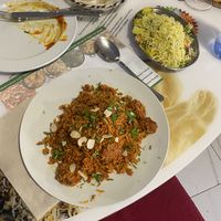 Biryani and rice   at Curry and Spices in Tenerife