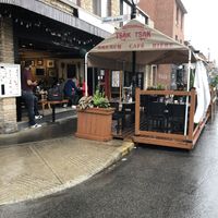 Restaurant and patio at Tsak Tsak in Montreal