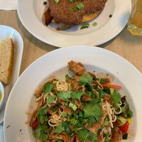 Noodles & seitan. at Komppeli in Turku