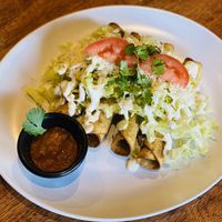 Flautas  at BaoVegan in Cancun