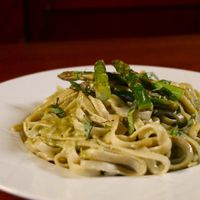 Pasta pesto  at BaoVegan in Cancun