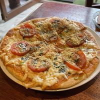 “pesto” margarita pizza  at BaoVegan in Cancun