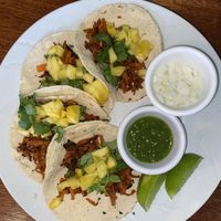 Tacos al pastor, carrot based! at BaoVegan in Cancun
