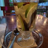 Digestive tea at BaoVegan in Cancun
