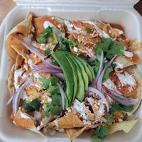 Chilaquiles at BaoVegan in Cancun