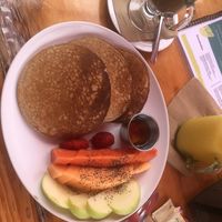 Hot cakes  at BaoVegan in Cancun