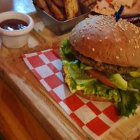 Chickpea Burger at BaoVegan in Cancun