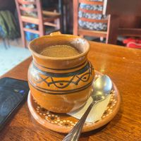 Vegan hot cocoa was so good! at BaoVegan in Cancun