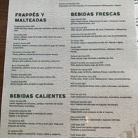 Menu  at BaoVegan in Cancun