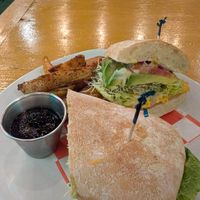 Ham and cheese at BaoVegan in Cancun