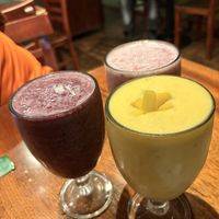 Yellow Submarine, Berry Paradise, Strawberry Paradise   at BaoVegan in Cancun