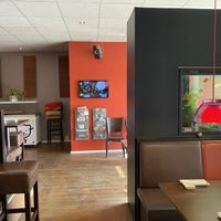 Inside at Lucky Sushi in Koege
