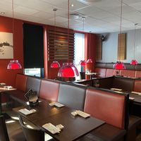 Inside  at Lucky Sushi in Koege