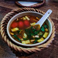 Canh Chua soup at Comcha Vegan at Comcha Vegan in Berlin