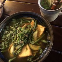 Soup and tea:)  at Comcha Vegan in Berlin