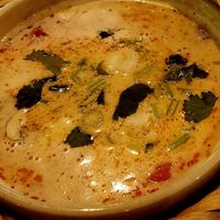 #2 soup, coconut milk and tofu at Comcha Vegan in Berlin