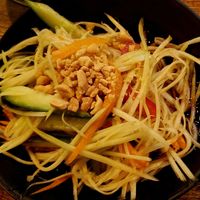 Green papaya salad at Comcha Vegan in Berlin