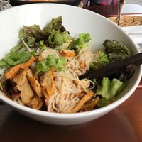 Tofu Noodle Dish at Comcha Vegan in Berlin