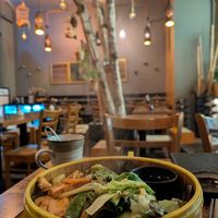 Udon noodles at Comcha Vegan in Berlin